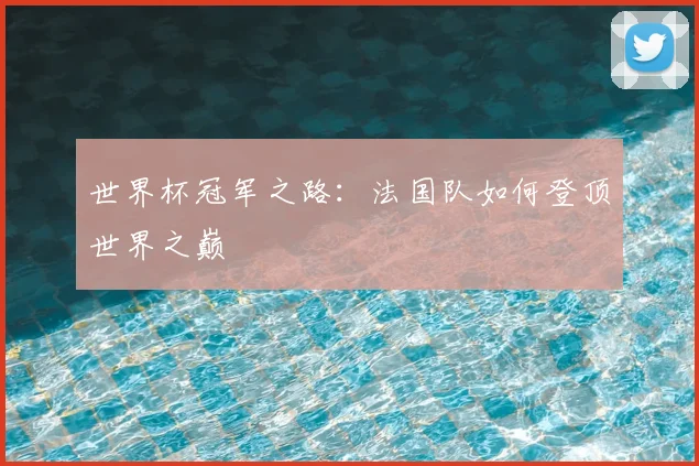 世界杯冠军之路:法国队如何登顶世界之巅